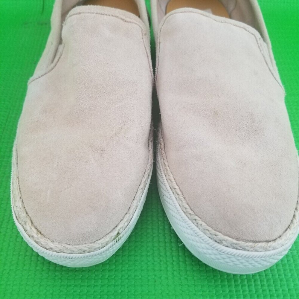 ✅Womens 8 Dolce Vita Travis Blush Suede Espadrille Platform Slip-On Shoes - Picture 13 of 15